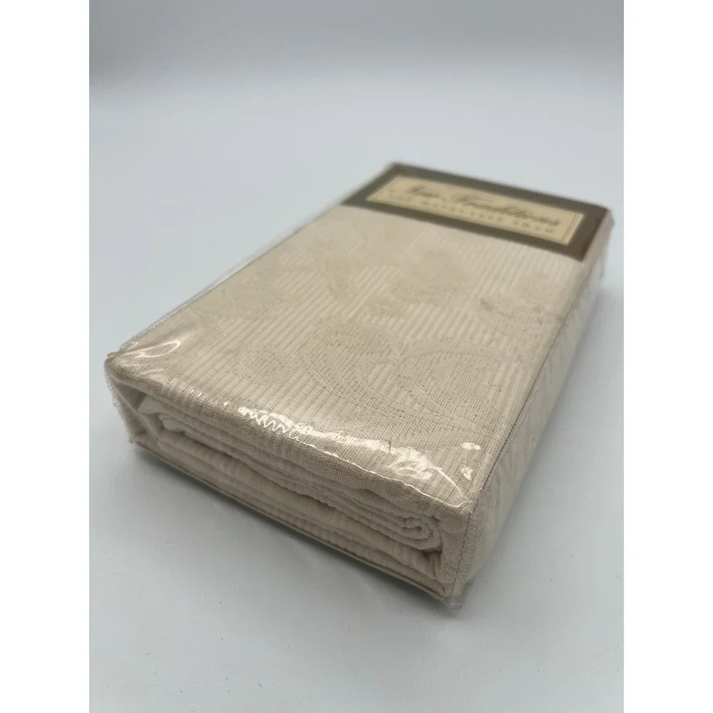 Vintage Matelasse Sham Cream Cotton Textured Bedding ‎ New Traditions Sears